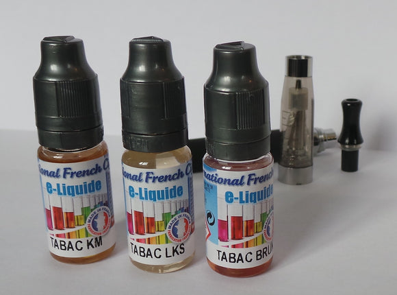 Pack liquide cigarette électronique - Tabac - 16 mg