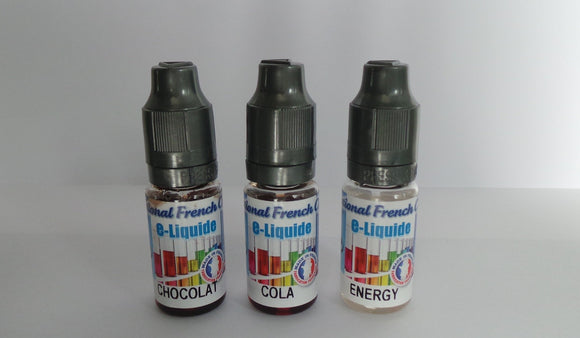 Pack liquide cigarette électronique - Gourmand - 10 mg