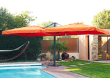 Parasol rectangulaire 2 toiles de 3X3 M